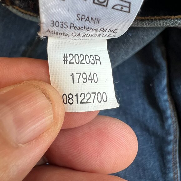 SPANX‎ Distressed Skinny Jeans #20203R Size L - Picture 10 of 10